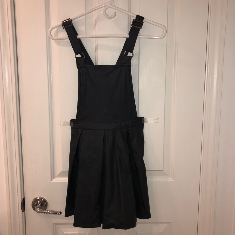 Patent leather dress